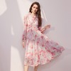 BeQueenStory【烟雨桃花】法式名媛浪漫收腰抽褶碎花裙女2023年春季新款 商品缩略图2