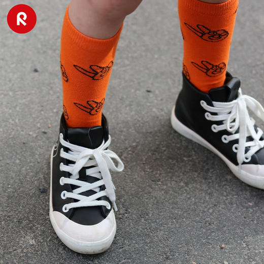 reima男女儿童中童袜子春夏新款款针织透气长筒袜 商品图2