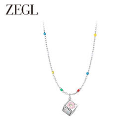 ZEGL浪姐刘逸云同款多巴胺小彩串五彩色串珠项链女轻奢小众锁骨链