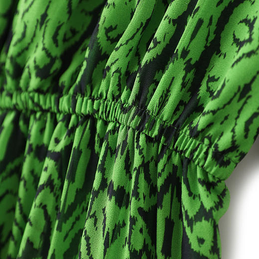 高货轻奢优雅印花连衣裙收腰显瘦遮肉沙滩裙WLZD2301405 商品图3