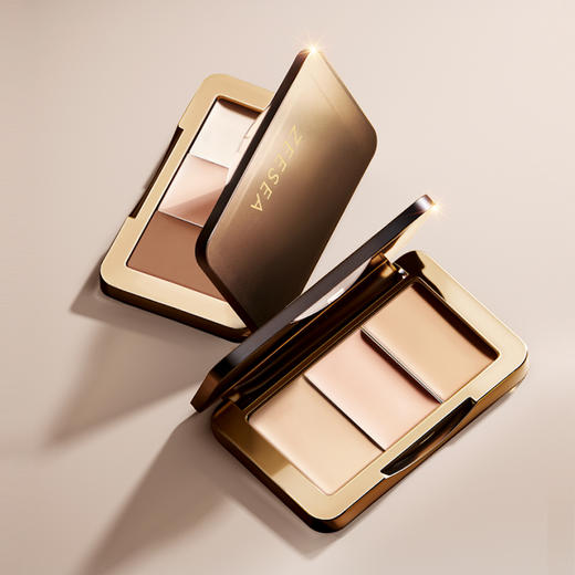 [三色遮瑕]【69.9任选3件 | 单笔满3件送水桶包+折叠墨镜+收纳盒】ZEESEA滋色柔光无瑕三色遮瑕膏+拇指粉扑+双头遮瑕刷 商品图3