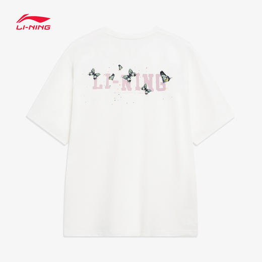 【XL/2XL断码】李宁 2023夏季新品樱花系列国潮男女情侣同款棉短袖文化衫AHST205【库存有限，如无货将做退款，介意慎拍！】 商品图2