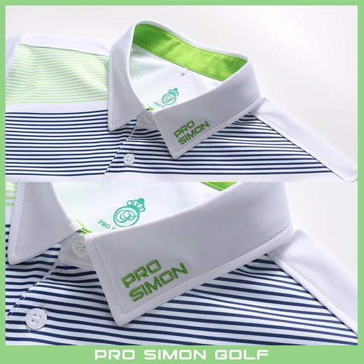 BMS-109B（PROSIMON高尔夫男款春夏短袖双色定位数码印花Polo衫） 商品图2