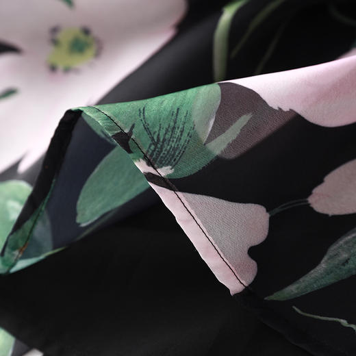 惊艳优雅，印花收腰连衣裙A字衬衫裙感名媛气质时尚女WLZD-2302106 商品图3