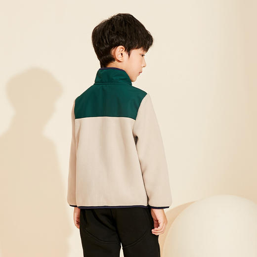 mettekids儿童外套春秋新款双面摇粒绒外穿中大男童时髦休闲上衣 商品图3