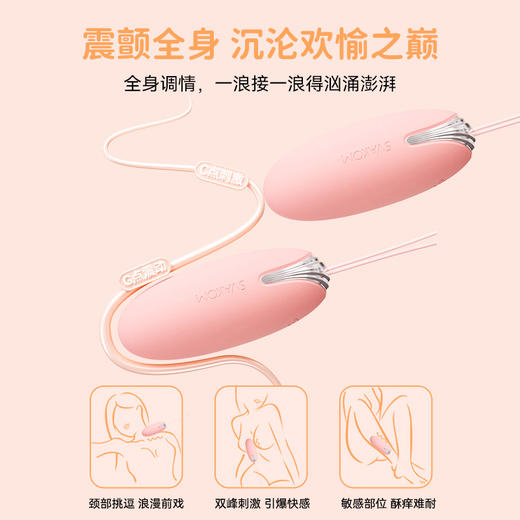 【前后双震 双倍快感】SVAKOM 司沃康双震跳蛋APP远程遥控外出调教女用品 商品图2