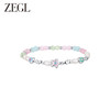 ZEGL浪姐小美同款小彩串925银多巴胺穿搭手链女款彩色串珠手饰品 商品缩略图0