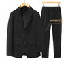 【新款DDA】大依优型西服西裤套装两件套外套商务夹克男宽松加肥加大码四季款休闲胖子肥佬正装 商品缩略图2