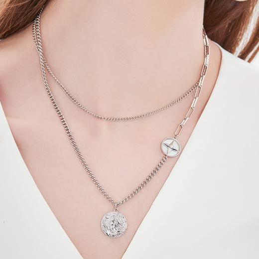 MFA波士顿美术博物馆 穆夏系列 黄道十二宫 铜镀钯白K金天然母贝项链耳钉 锆石手链 商品图1