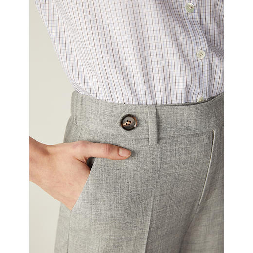 西嘉C+IMPRESS/西嘉灰色chic西装裤直筒职业裤子女宽松九分裤中腰休闲KZ1801013 商品图2