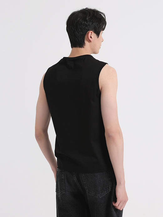callisto黑色全棉无袖T恤 SSUDW001C 商品图2