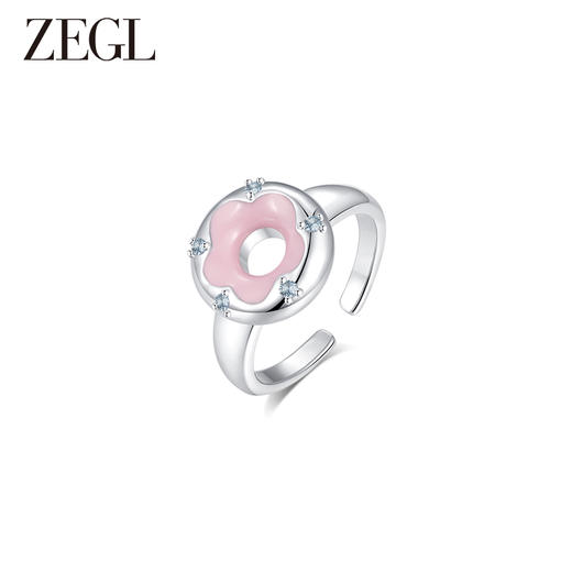 ZEGL设计师樱花小彩串系列彩色戒指女小众设计2023年新款潮食指戒 商品图1