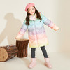 mettekids女童羽绒服冬季彩虹色白鹅绒儿童中长款加厚中大童外套 商品缩略图2