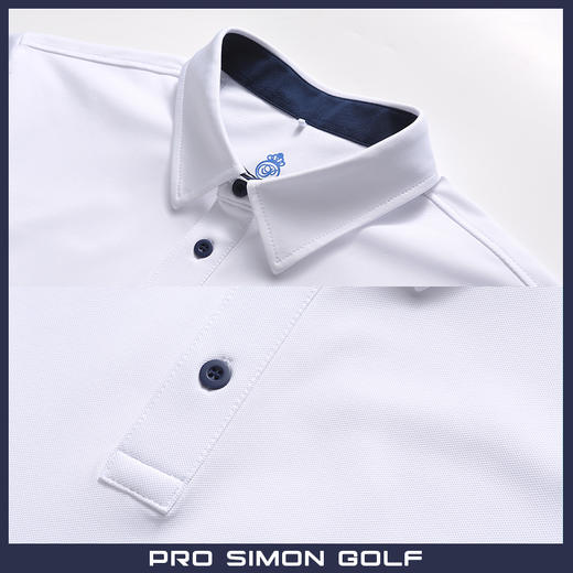BMS-101A（PROSIMON高尔夫男款春夏短袖简约风翻领Polo衫） 商品图2