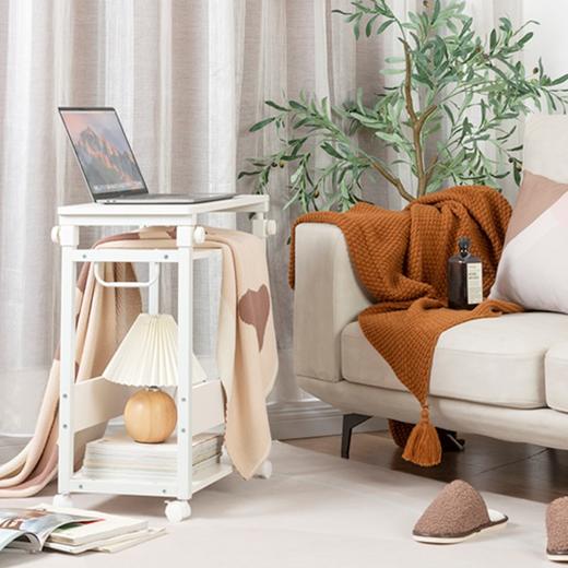 【秒杀】书房卧室桌子置物架多功能家用万向轮储物架书架杂物置物小推车 商品图1