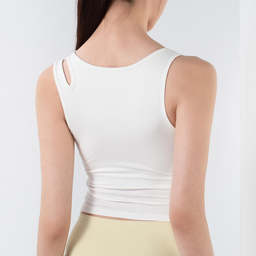 【限时秒】YOGACODE【火树银花系列】镂空肩带速干带胸垫瑜伽背心YCDS450 商品图12