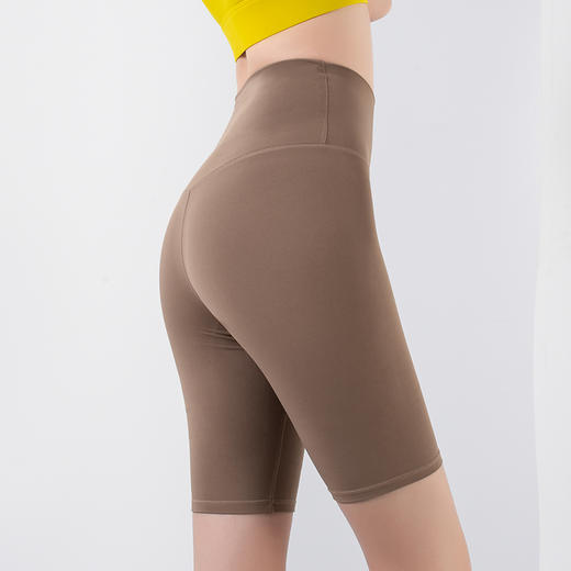 【限时秒】YOGACODE火树银花/高强度前拉链假两件一体式高腰提臀无T线运动瑜伽短裤套装YCDS477+YCDS424 商品图9