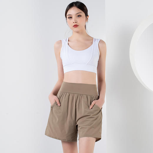【限时秒】YOGACODE火树银花/拼纱假两件宽松透气瑜伽五分裤套装YCDS412+YCDS476 商品图1