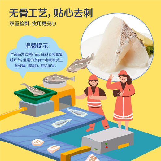 中粮（袋装）凌鲜大西洋鳕鱼柳250g 商品图2
