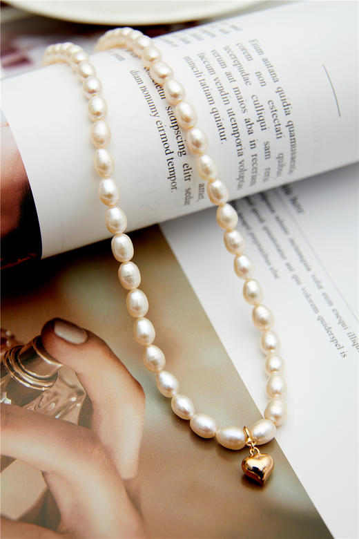 pearl moments 小金心 米珠全珠项链 商品图9