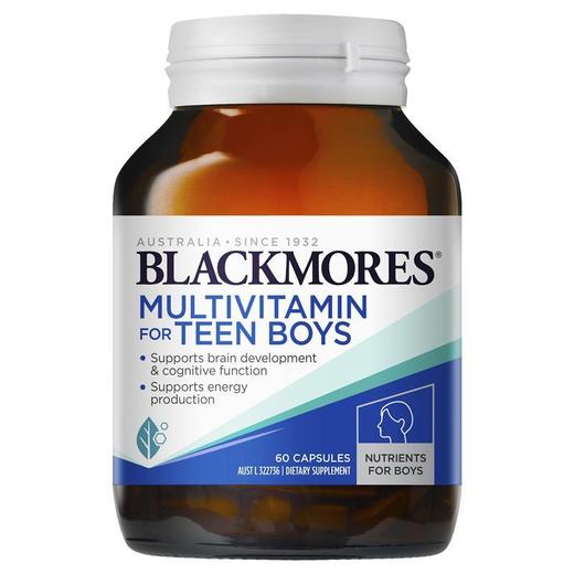 【澳洲仓】Blackmores男孩维生素发育补脑营养片60粒 商品图0