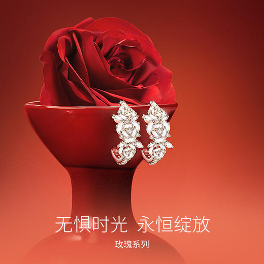 【明星同款】Fanci范琦【玫瑰系列】玫瑰之梦耳圈女925银时尚轻奢小众耳饰 商品图1