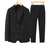 【新款DDA】大依优型西服西裤套装两件套外套商务夹克男宽松加肥加大码四季款休闲胖子肥佬正装 商品缩略图0