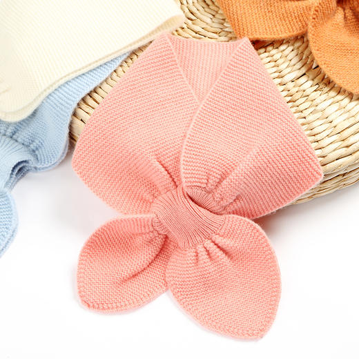 mettekids儿童羊绒围巾秋冬新款男女童宝宝可爱洋气防风交叉围脖 商品图0