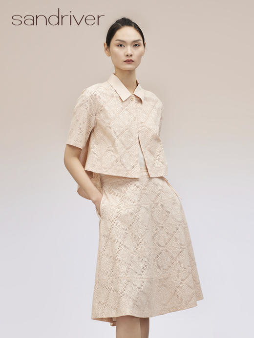 纯棉刺绣半裙 SJS95K026W 商品图3