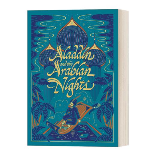 英文原版 Aladdin & the Arabian Nights 阿拉丁和一千零一夜 皮革精装版 巴诺儿童经典 英文版 进口英语原版书籍 商品图0