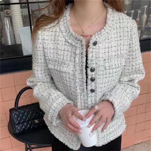 ZARA同厂白色千金小香风外套/气质流苏V领小香风外套/法式条纹小香风外套/小香风牛仔外套/小香风淑女外套 商品图0