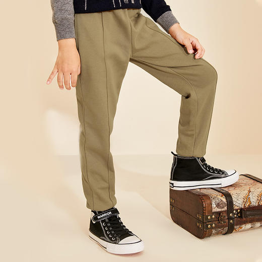 mettekids儿童裤子男童秋装2022新款休闲长裤女童纯棉运动裤 商品图1