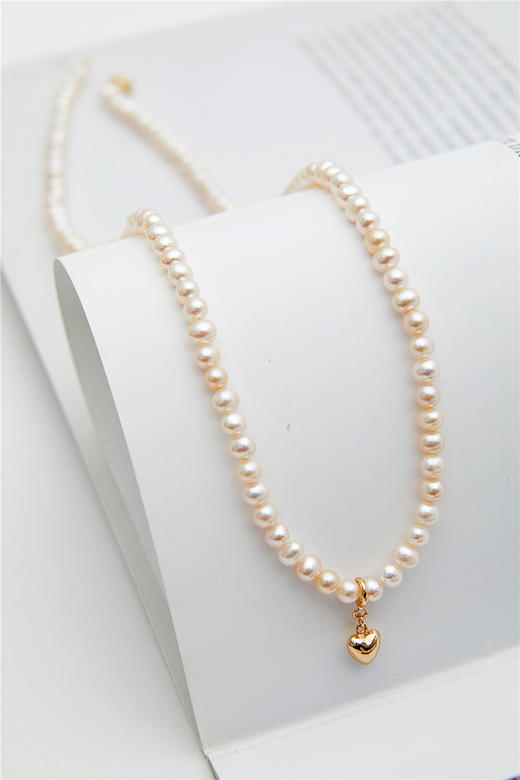 pearl moments 小金心 4号baby全珠珍珠项链 商品图10