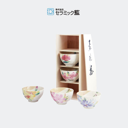 日本ceramic 蓝系列米饭碗套装五件套 商品图3