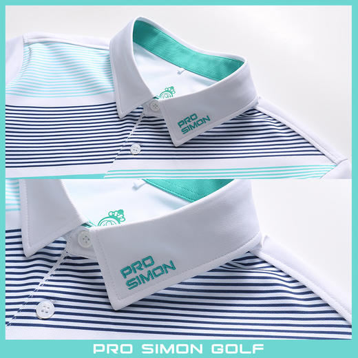 BMS-109A（PROSIMON高尔夫男款春夏短袖双色定位数码印花Polo衫） 商品图2