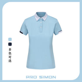 BMS-306A（PROSIMON高尔夫春夏女款简约风翻领POLO衫）