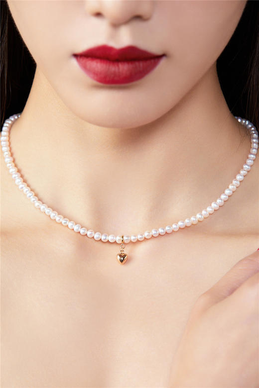 pearl moments 小金心 4号baby全珠珍珠项链 商品图6