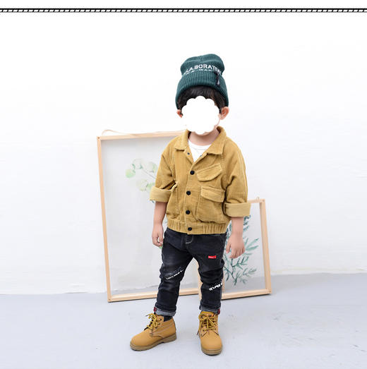 裁缝学苑 TD11儿童上衣休闲夹克1:1实物服装纸样剪裁图纸牛皮纸样 商品图1