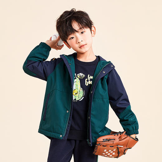 【三防】mettekids儿童夹克2022春秋新款防风潮洋气男童连帽外套 商品图3