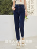 【五折购】熙世界复古港风直筒牛仔裤女2025春秋装宽松显瘦休闲翻边烟管裤子 商品缩略图1