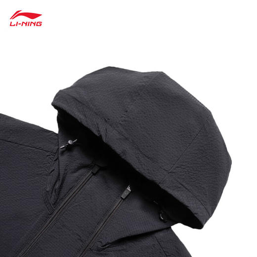 【L/XL断码】李宁 外套男2023春夏新款 韦德系列宽松防风连帽运动风衣 AFDT319【库存有限，如无货将做退款，介意慎拍！】 商品图3