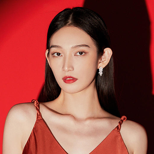 【明星同款】Fanci范琦【玫瑰系列】玫瑰之梦耳圈女925银时尚轻奢小众耳饰 商品图4