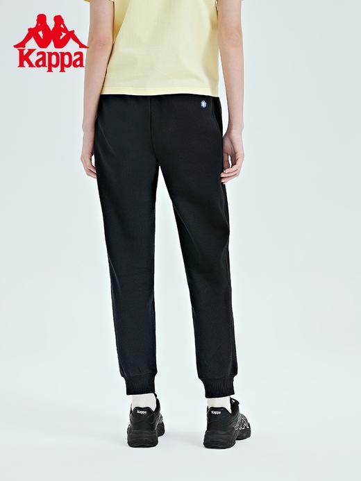 Kappa卡帕运动裤23新女春针织长裤黑色休闲裤小脚卫裤K0D22AK70 商品图2