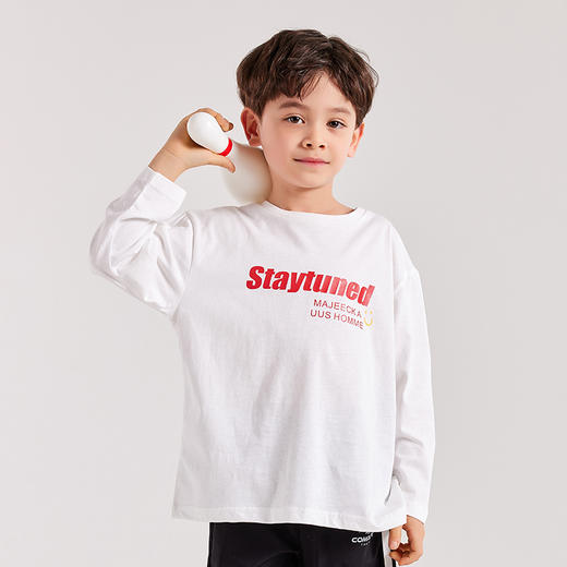 【三妈优选】龙之涵字母印花长T衫 2023新款长袖上衣 婴幼儿A类标准 商品图7