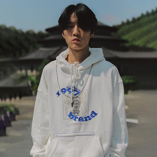 药九玖柒 1997邮政局/复古外星人连帽卫衣/JQ21090080 商品图0