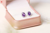 紫水晶耳钉  镶嵌：925银镶 商品缩略图1