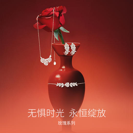 【明星同款】Fanci范琦【玫瑰系列】玫瑰之梦耳圈女925银时尚轻奢小众耳饰 商品图6