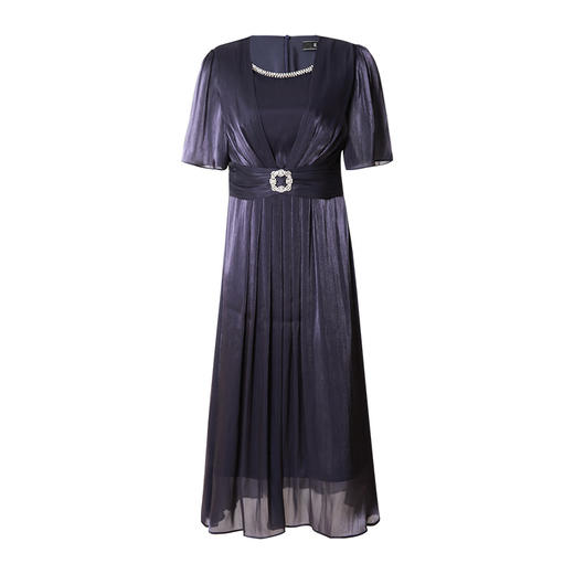 EITIE爱特爱夏季新款束腰优雅显瘦礼服连衣裙7077702 商品图5