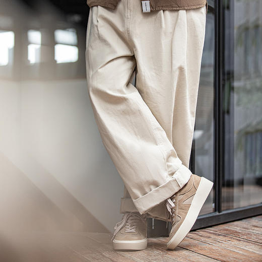 男鞋2023春季新款板鞋美式复古厚底百搭潮流小众德训低帮休闲鞋子 商品图5