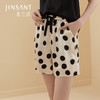 金三塔新品可外穿真丝睡裤女 桑蚕丝休闲薄款波点家居短裤   YSFBB901 商品缩略图2